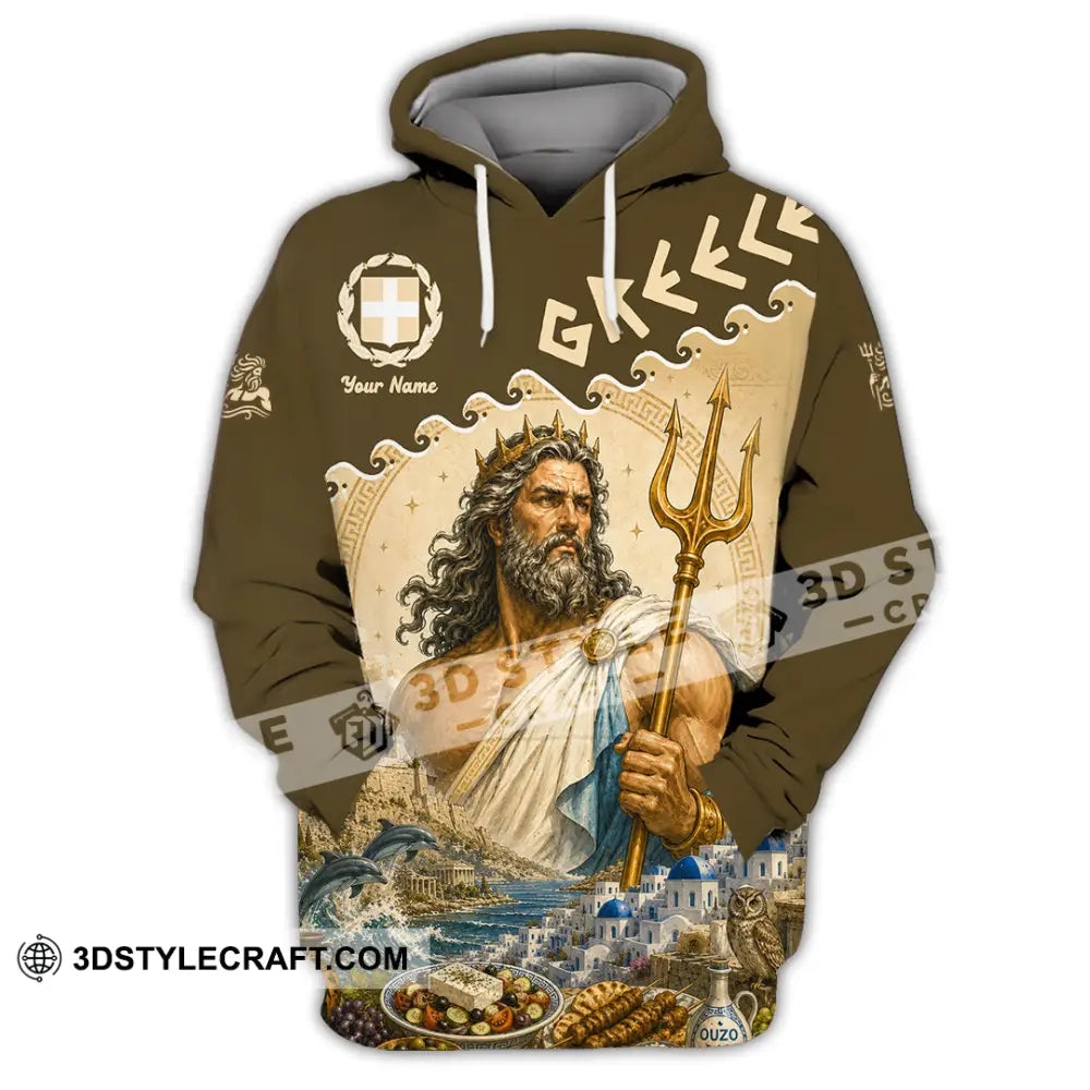 Unisex Shirt - Custom Greece Shirt - Hoodie / S - T-shirt