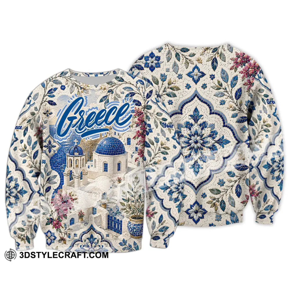 Unisex Shirt - Custom Greece Shirt - Long Sleeve / S - T-shirt