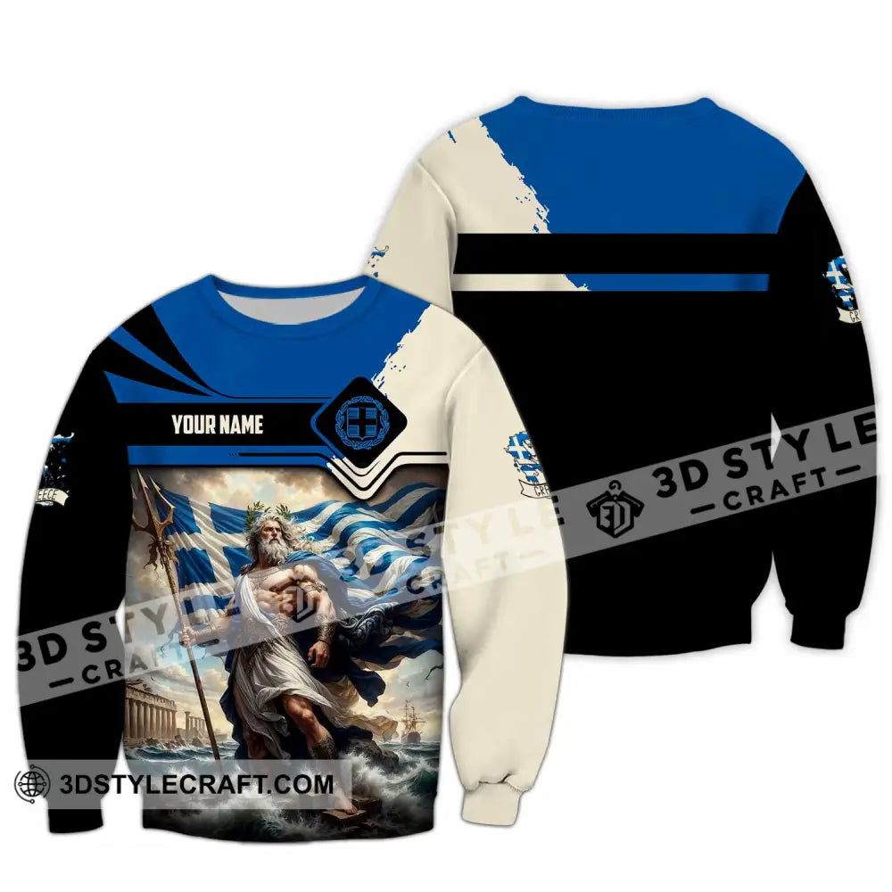 Unisex Shirt - Custom Greece Shirt Long Sleeve / S T-shirt