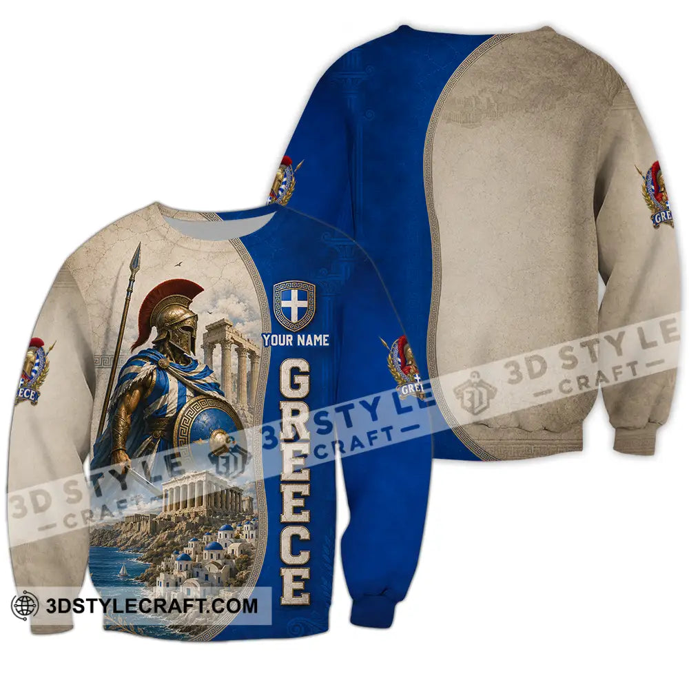 Unisex Shirt - Custom Greece Shirt - Long Sleeve / S - T-shirt