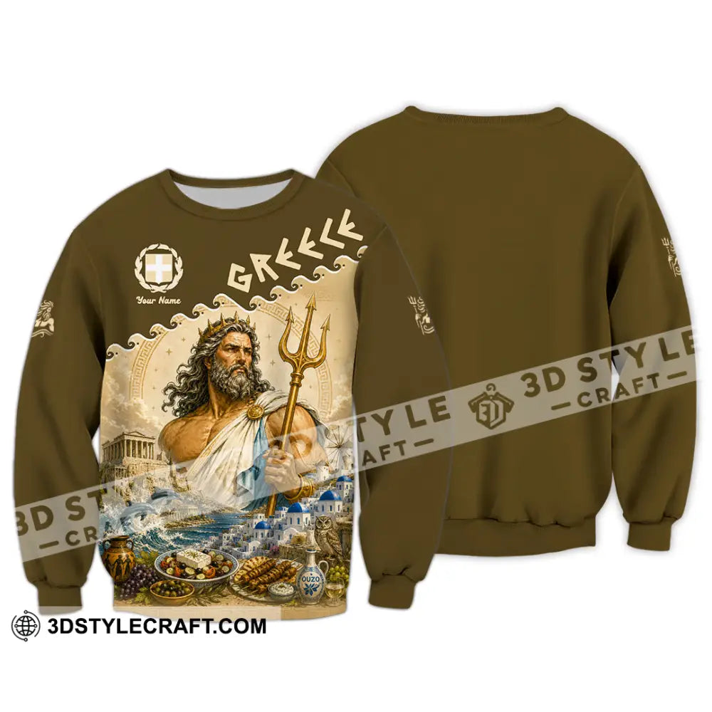 Unisex Shirt - Custom Greece Shirt - Long Sleeve / S - T-shirt