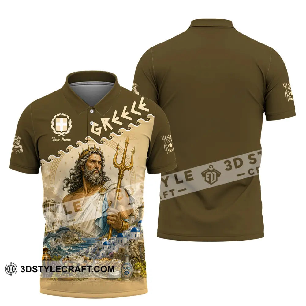Unisex Shirt - Custom Greece Shirt - Polo Shirt / S - T-shirt