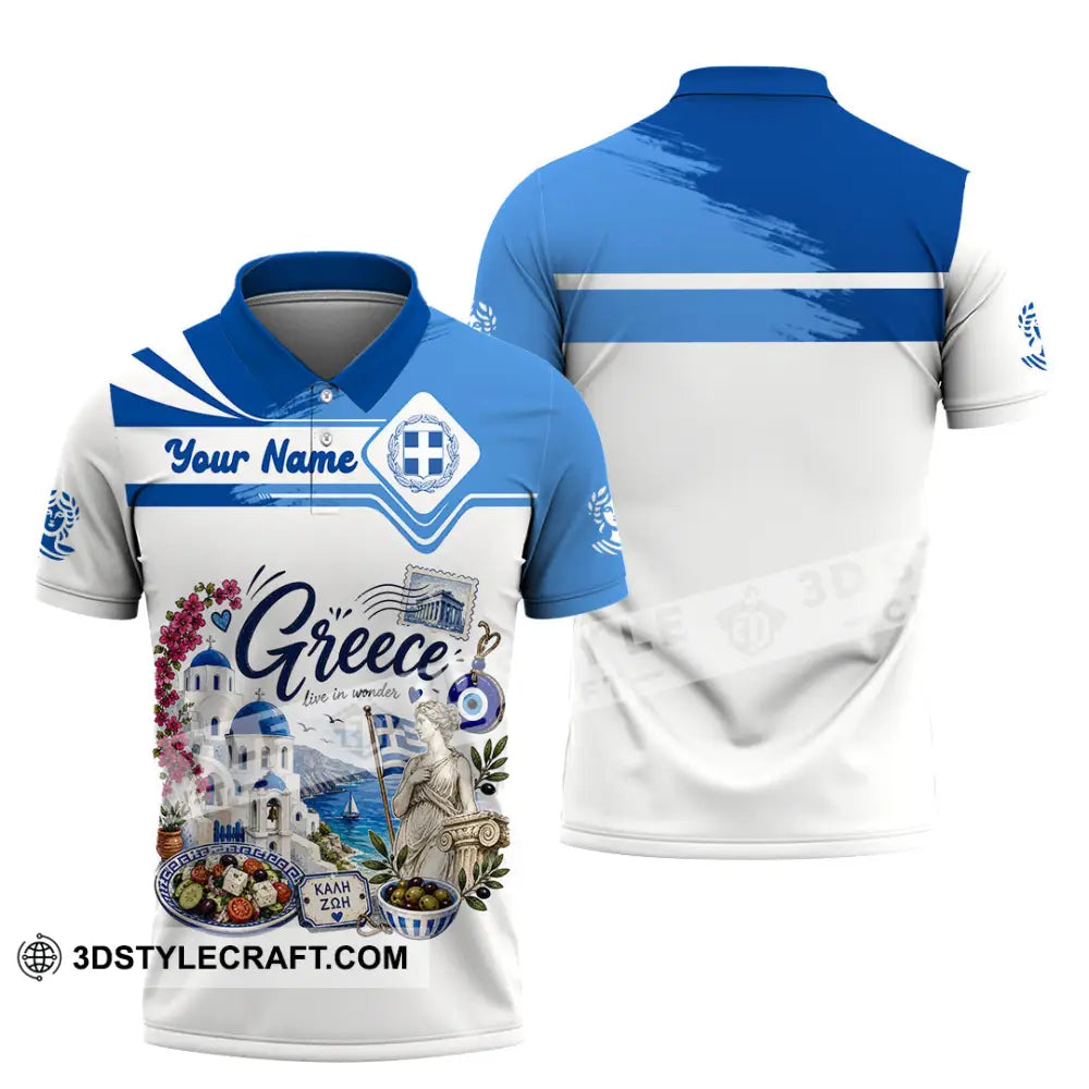 Unisex Shirt - Custom Greece Shirt - Polo Shirt / S - T-shirt