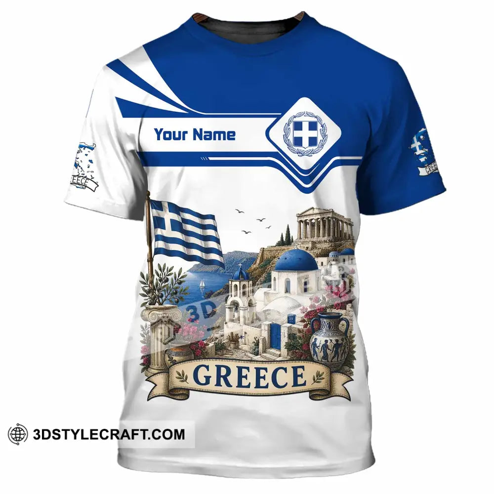 Unisex Shirt - Custom Greece Shirt - T-Shirt / S - T-shirt
