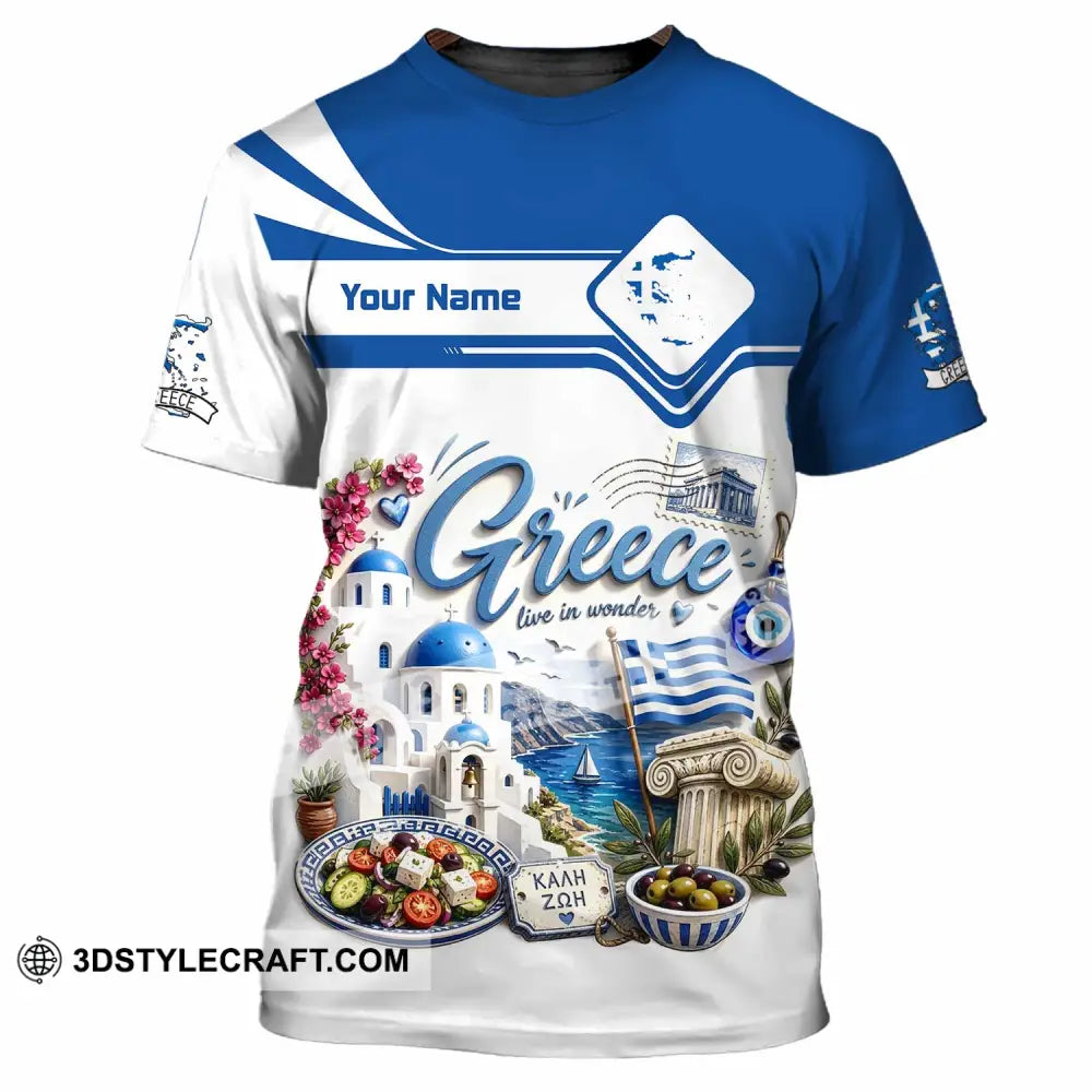 Unisex Shirt - Custom Greece Shirt - T-Shirt / S - T-shirt