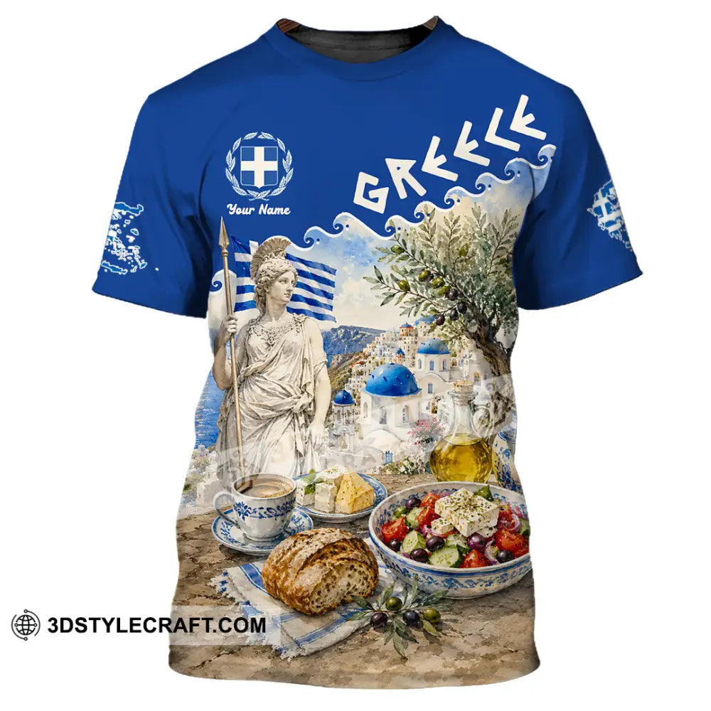 Unisex Shirt - Custom Greece Shirt - T-Shirt / S - T-shirt