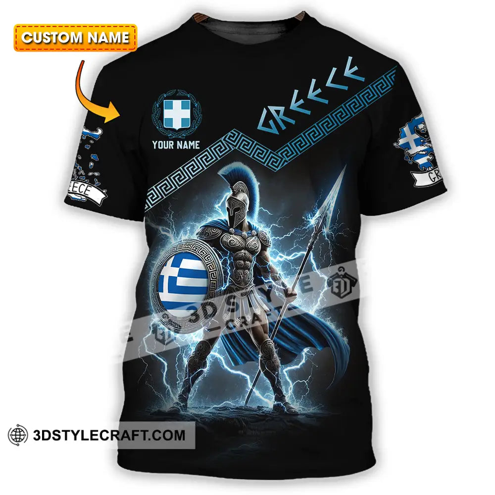 Unisex Shirt - Custom Greece Warrior Shirt T-shirt
