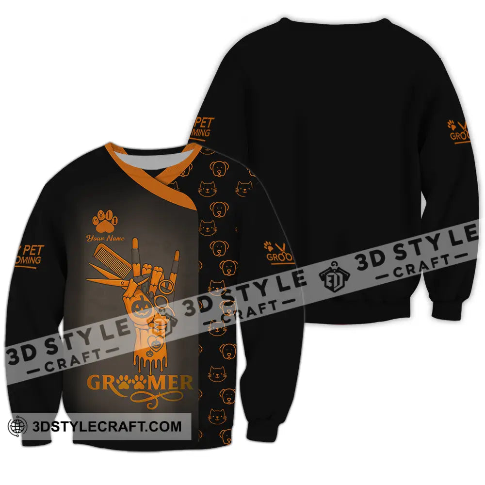 Unisex Shirt Custom Groomer Shirt Long Sleeve / S T shirt