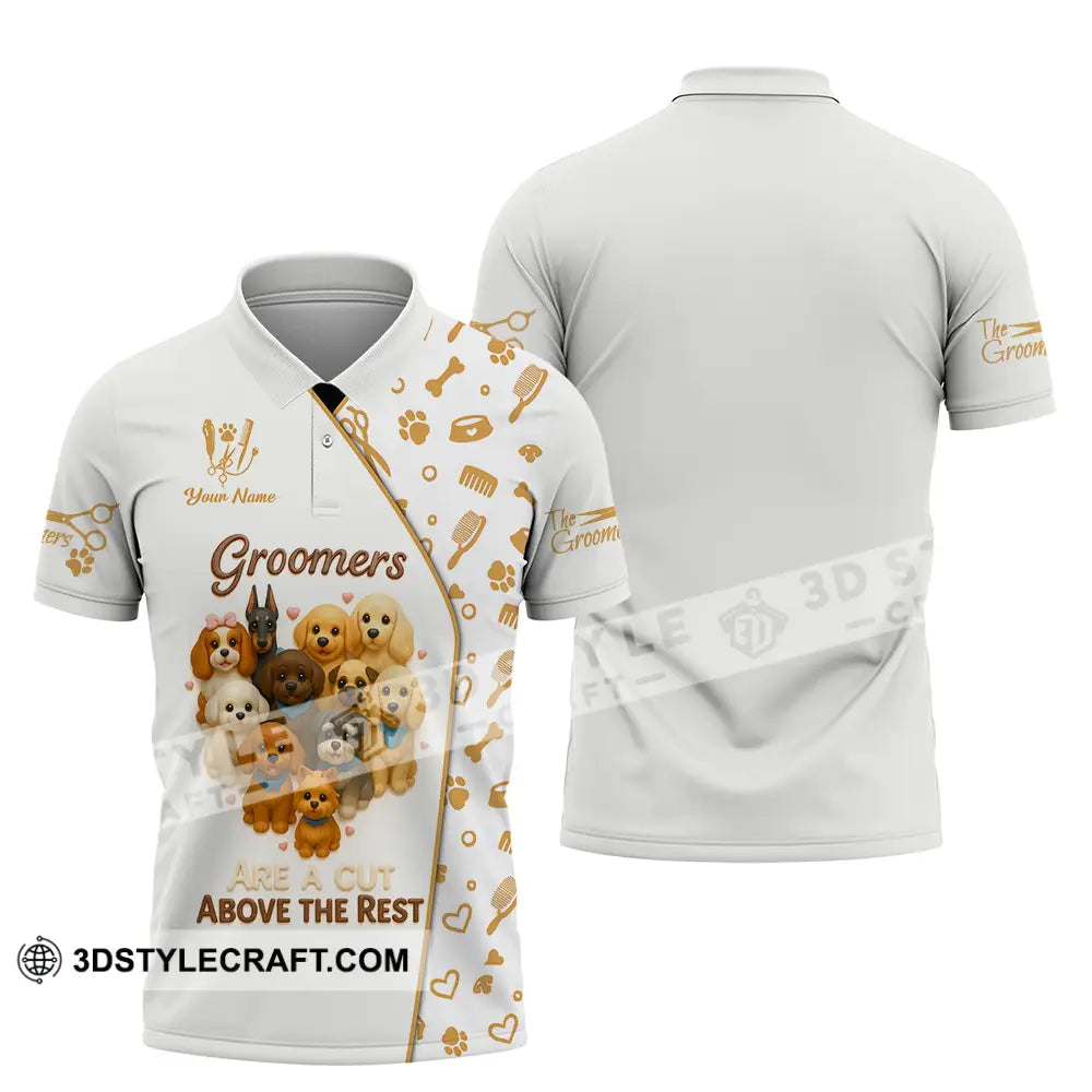 Unisex Shirt Custom Groomers Are A Cut Above The Rest Shirt Polo Shirt / S T shirt