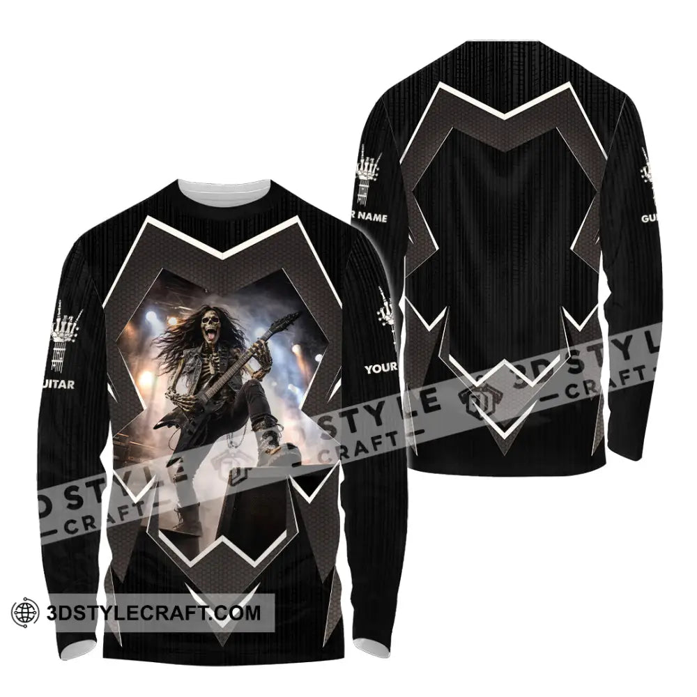 Unisex Shirt - Custom Guitar Shirt - Long Sleeve Shirt / S - T-shirt