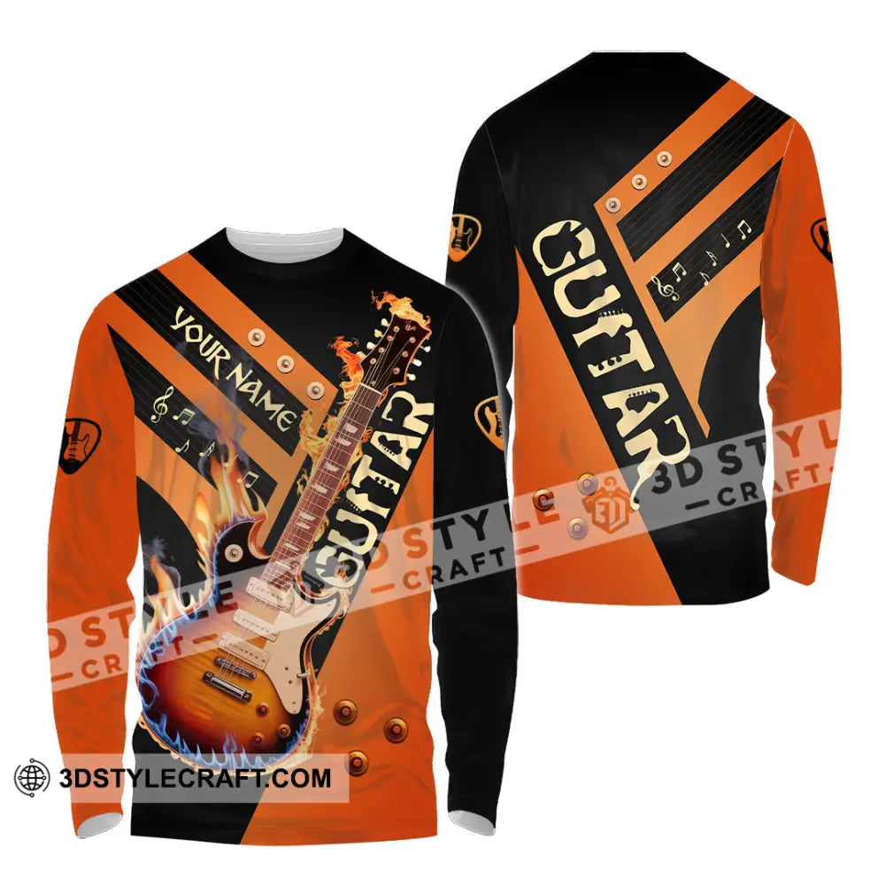 Unisex Shirt - Custom Guitar Shirt - Long Sleeve Shirt / S - T-shirt