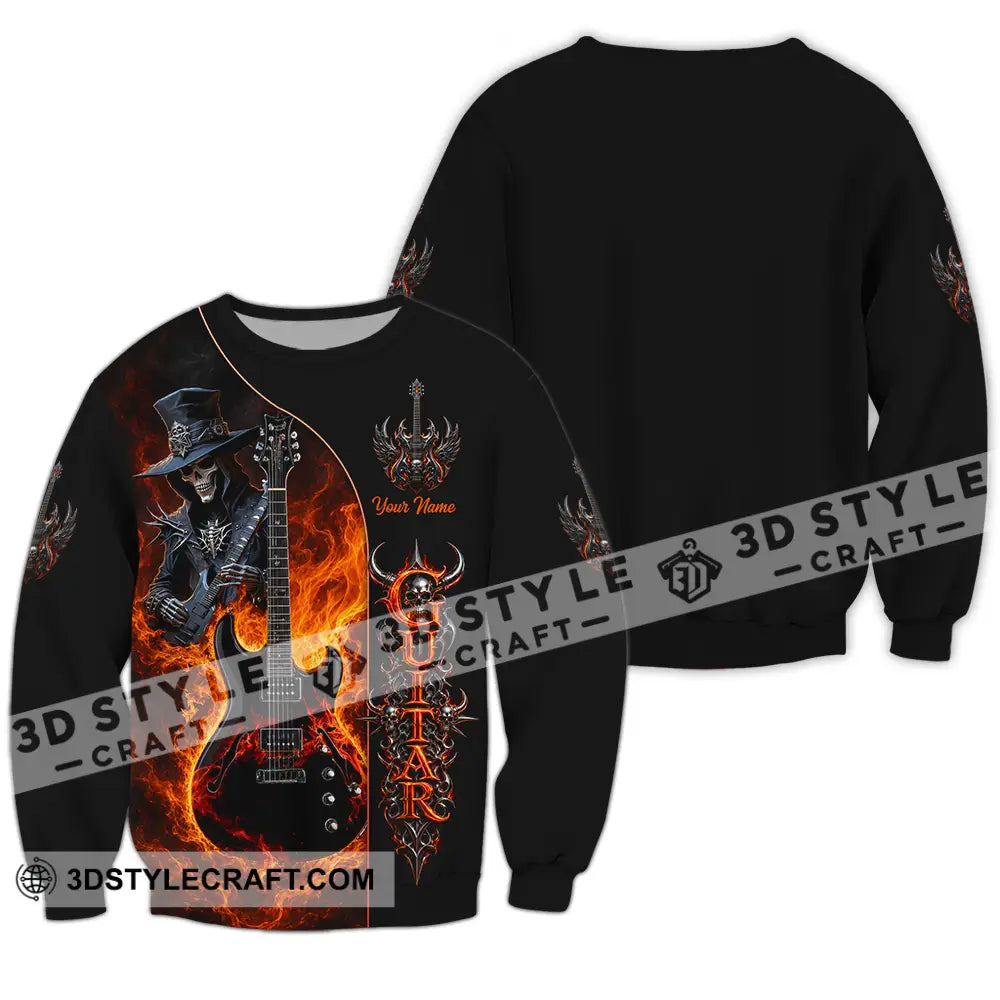 Unisex Shirt - Custom Guitar Shirt - Long Sleeve / S - T-shirt
