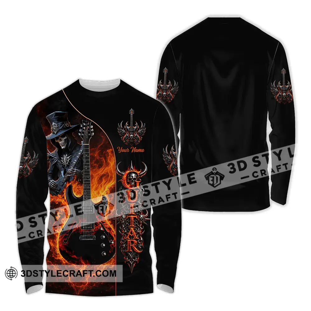 Unisex Shirt - Custom Guitar Shirt - Long Sleeve Shirt / S - T-shirt