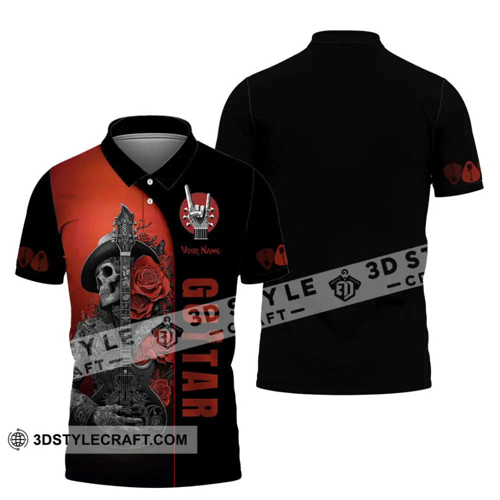 Unisex Shirt Custom Guitar Player Shirt Polo Shirt / S T shirt