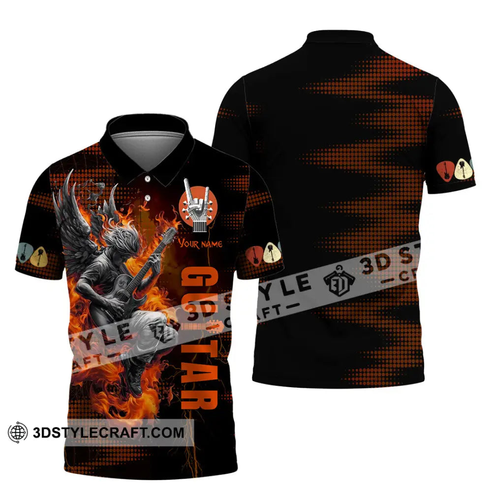Unisex Shirt Custom Guitar Player Shirt Polo Shirt / S T shirt