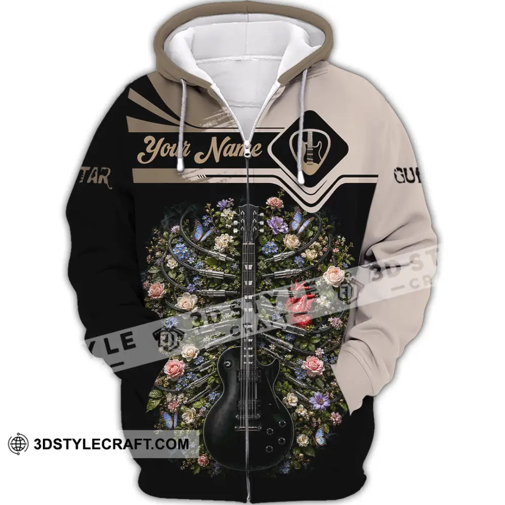Unisex Shirt - Custom Guitar Shirt - Zipper Hoodie / S - T-shirt