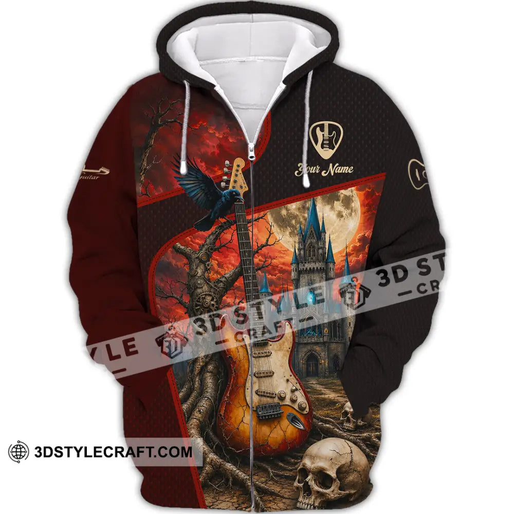 Unisex Shirt - Custom Guitar Shirt - Zipper Hoodie / S - T-shirt