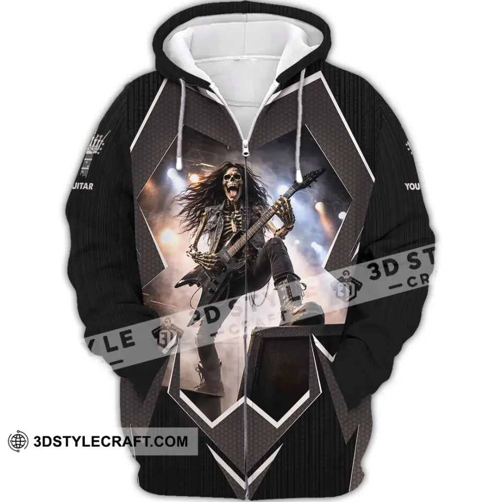 Unisex Shirt - Custom Guitar Shirt - Zipper Hoodie / S - T-shirt