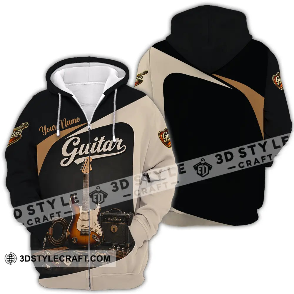 Unisex Shirt - Custom Guitar Shirt - Zipper Hoodie / S - T-shirt