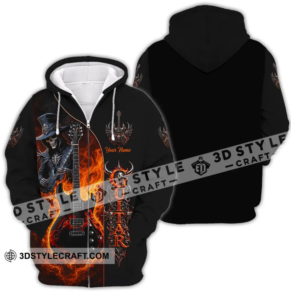 Unisex Shirt - Custom Guitar Shirt - Zipper Hoodie / S - T-shirt