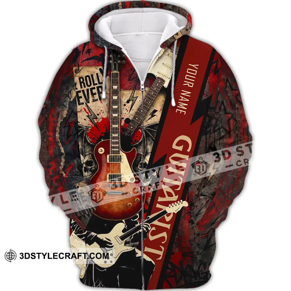 Unisex Shirt - Custom Guitarist Shirt - Zipper Hoodie / S - T-shirt