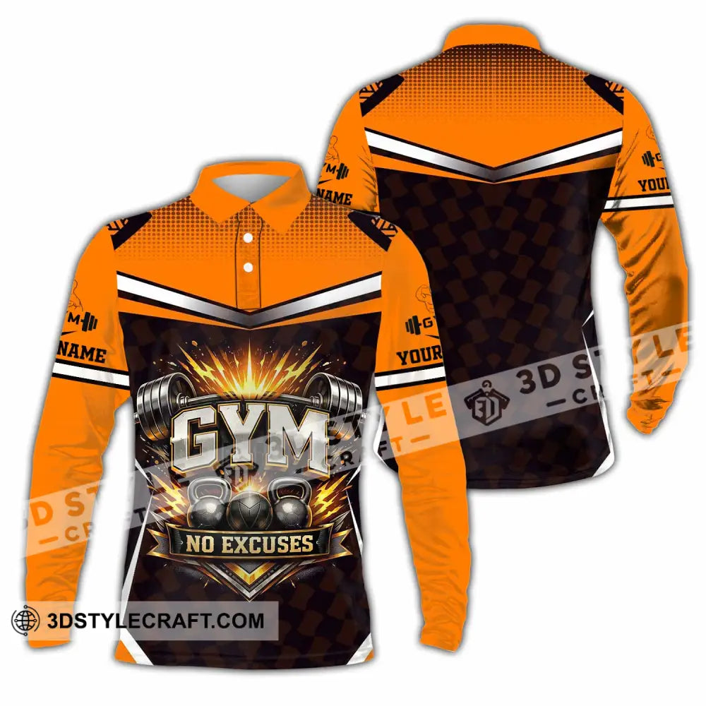 Unisex Shirt - Custom Gym Shirt - Long Sleeve Polo / S - T-shirt