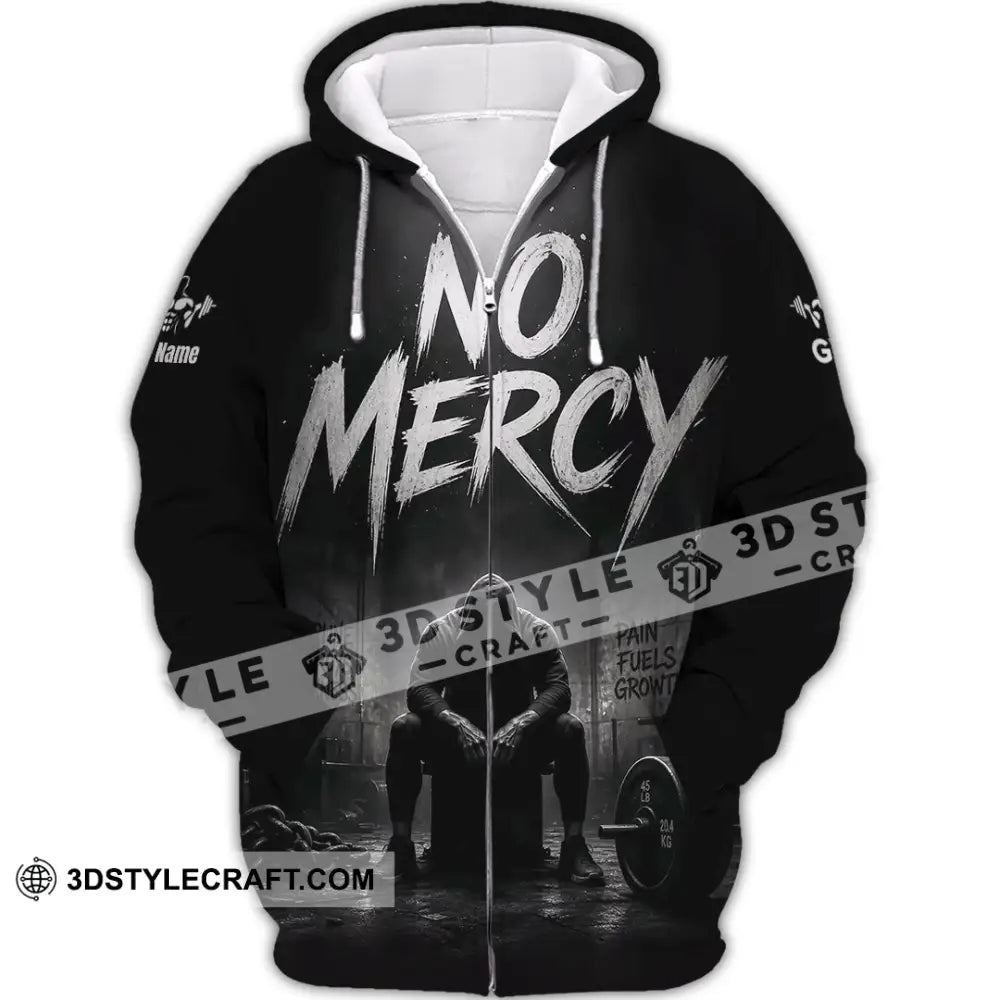 Unisex Shirt - Custom Gym No Mercy Shirt - Zipper Hoodie / S - T-shirt