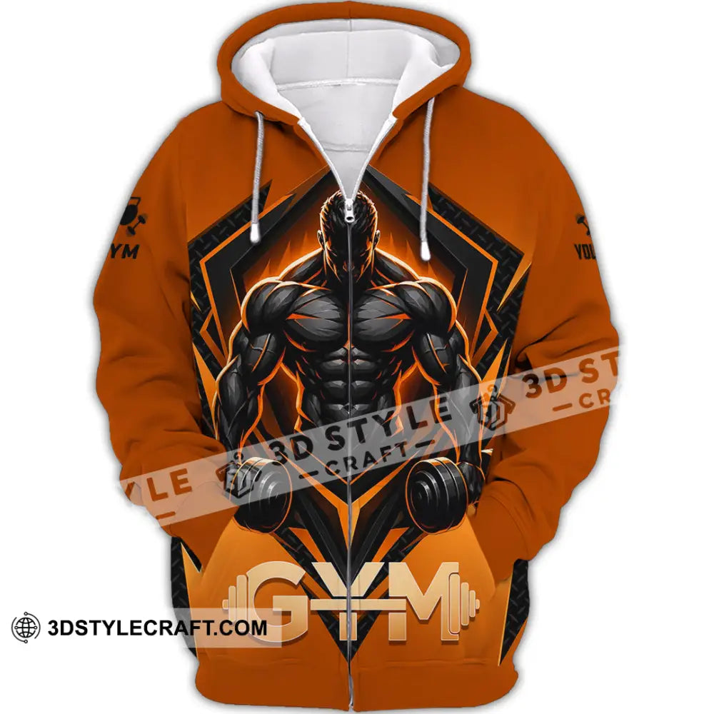 Unisex Shirt - Custom Gym Shirt - Zipper Hoodie / S - T-shirt