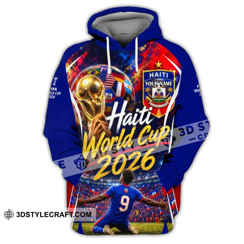 Unisex Shirt - Custom Haiti World Cup 2026 Shirt - Hoodie / S - T-shirt