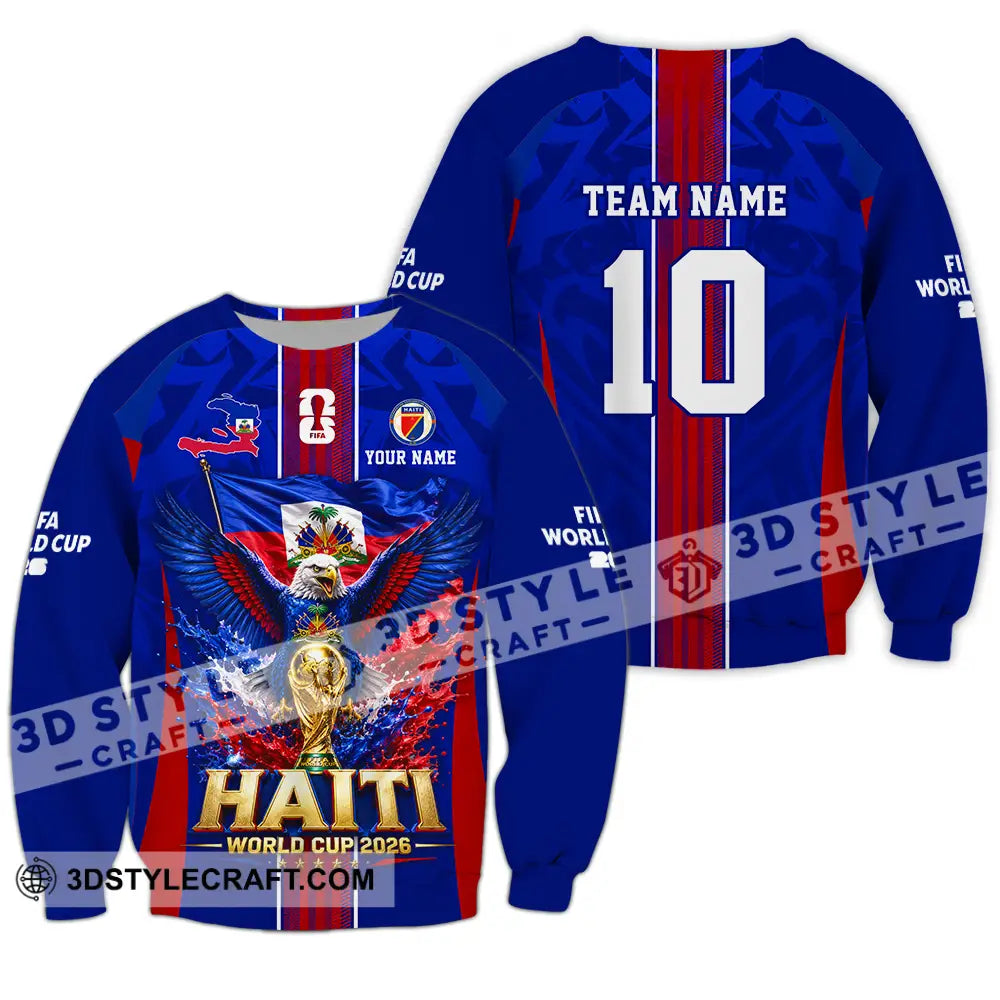 Unisex Shirt - Custom Haiti World Cup 2026 Shirt - Long Sleeve / S - T-shirt
