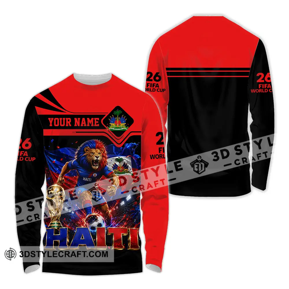 Unisex Shirt - Custom Haiti World Cup 2026 Shirt - Long Sleeve Shirt / S - T-shirt