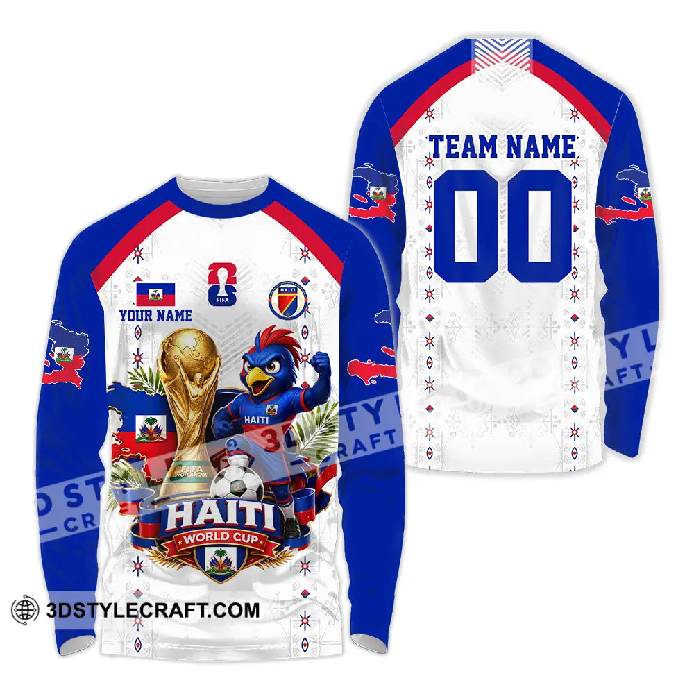 Unisex Shirt - Custom Haiti World Cup 2026 Shirt - Long Sleeve Shirt / S - T-shirt