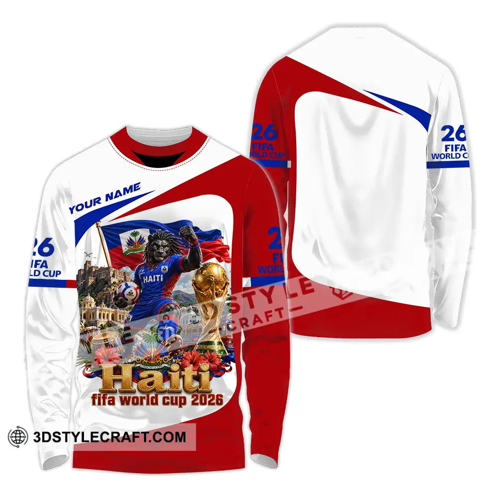 Unisex Shirt - Custom Haiti World Cup 2026 Shirt - Long Sleeve Shirt / S - T-shirt