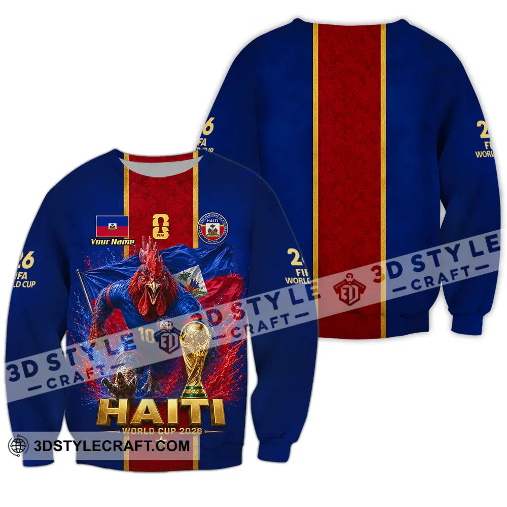Unisex Shirt - Custom Haiti World Cup 2026 Shirt - Long Sleeve / S - T-shirt