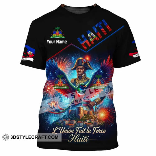 Unisex Shirt - Custom Haiti L'Union Fait La Force Shirt style option 4