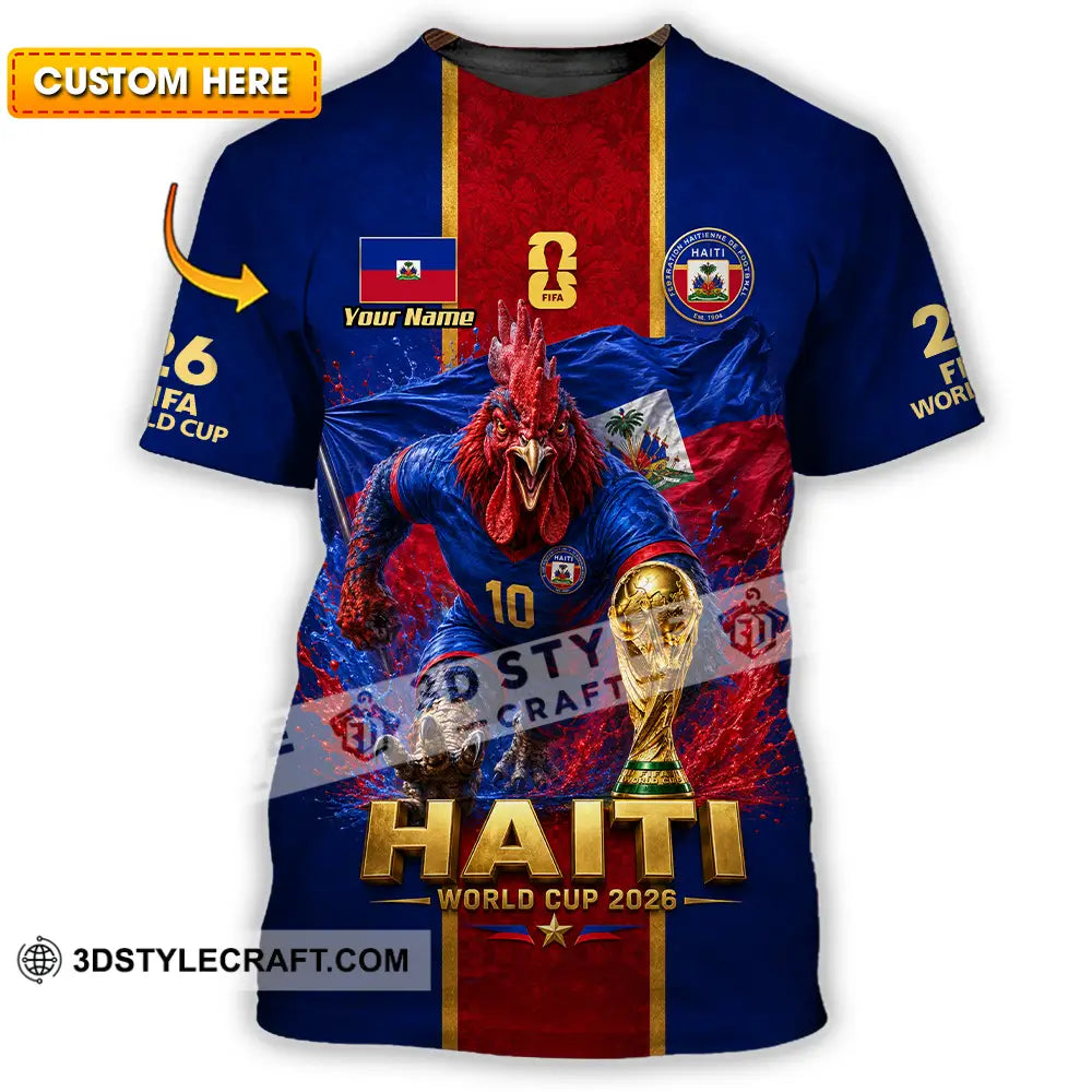 Unisex Shirt - Custom Haiti World Cup 2026 Shirt - T-shirt