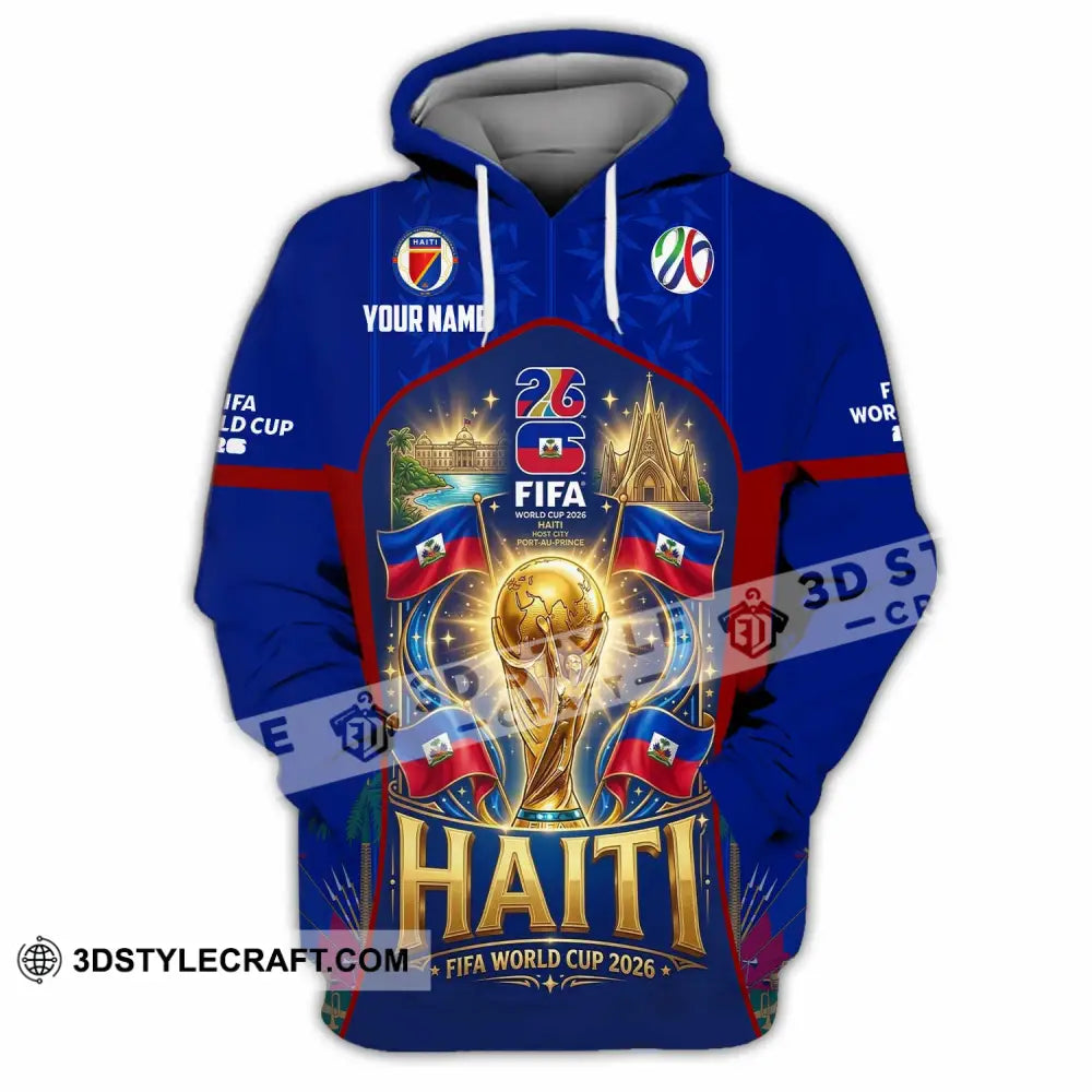 Unisex Shirt - Custom Haiti World Cup 2026 Shirt - Hoodie / S - T-shirt