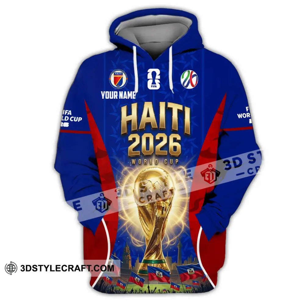 Unisex Shirt - Custom Haiti World Cup 2026 Shirt - Hoodie / S - T-shirt