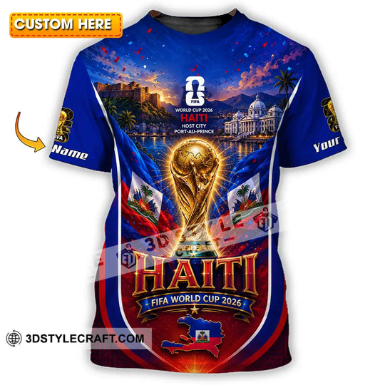 Unisex Shirt - Custom Haiti World Cup 2026 Shirt style option 1