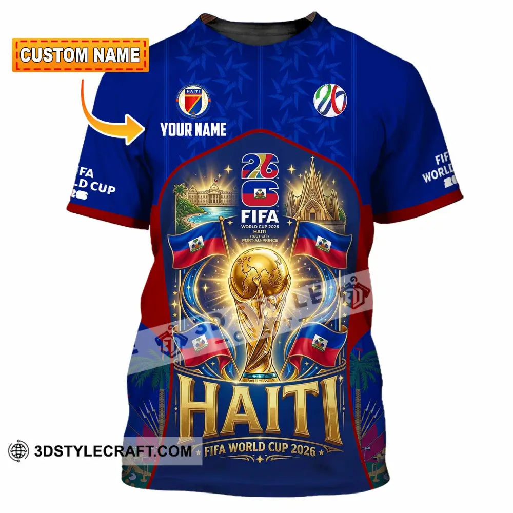 Unisex Shirt - Custom Haiti World Cup 2026 Shirt - T-shirt