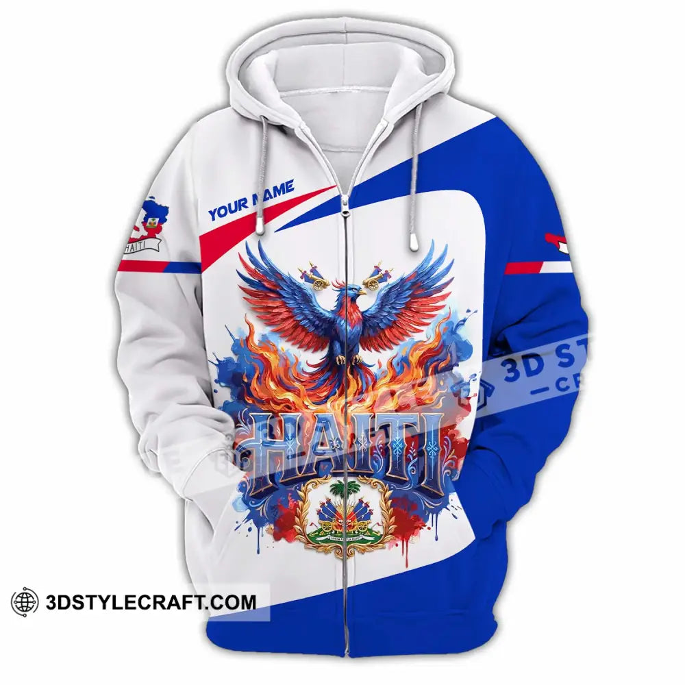 Unisex Shirt - Custom Haiti Shirt - Zipper Hoodie / S - T-shirt