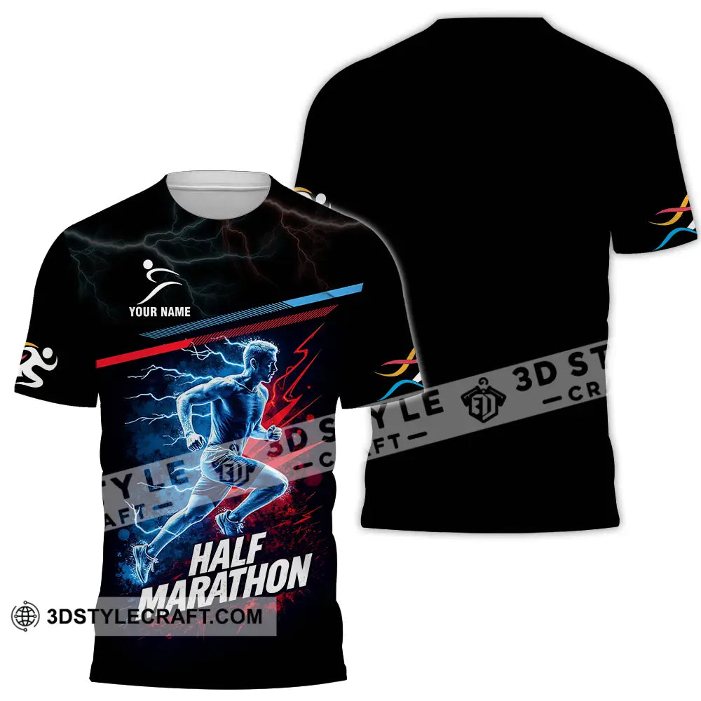 Unisex Shirt - Custom Half Marathon 3D Shirt T-Shirt / S T-shirt