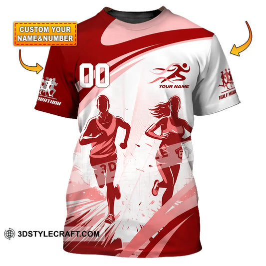 Unisex Shirt - Custom Half Marathon Run 3D Shirt T-shirt