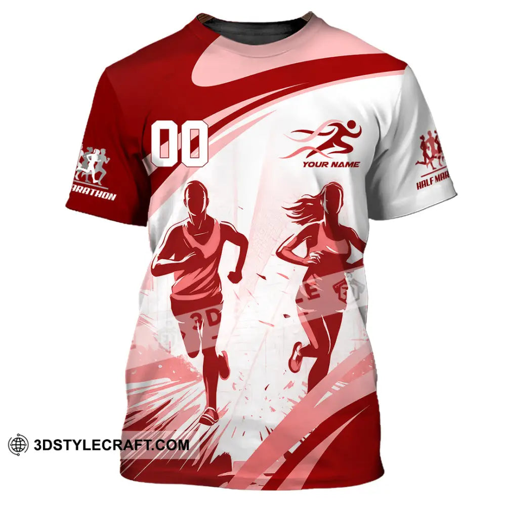 Unisex Shirt - Custom Half Marathon Run 3D Shirt T-Shirt / S T-shirt