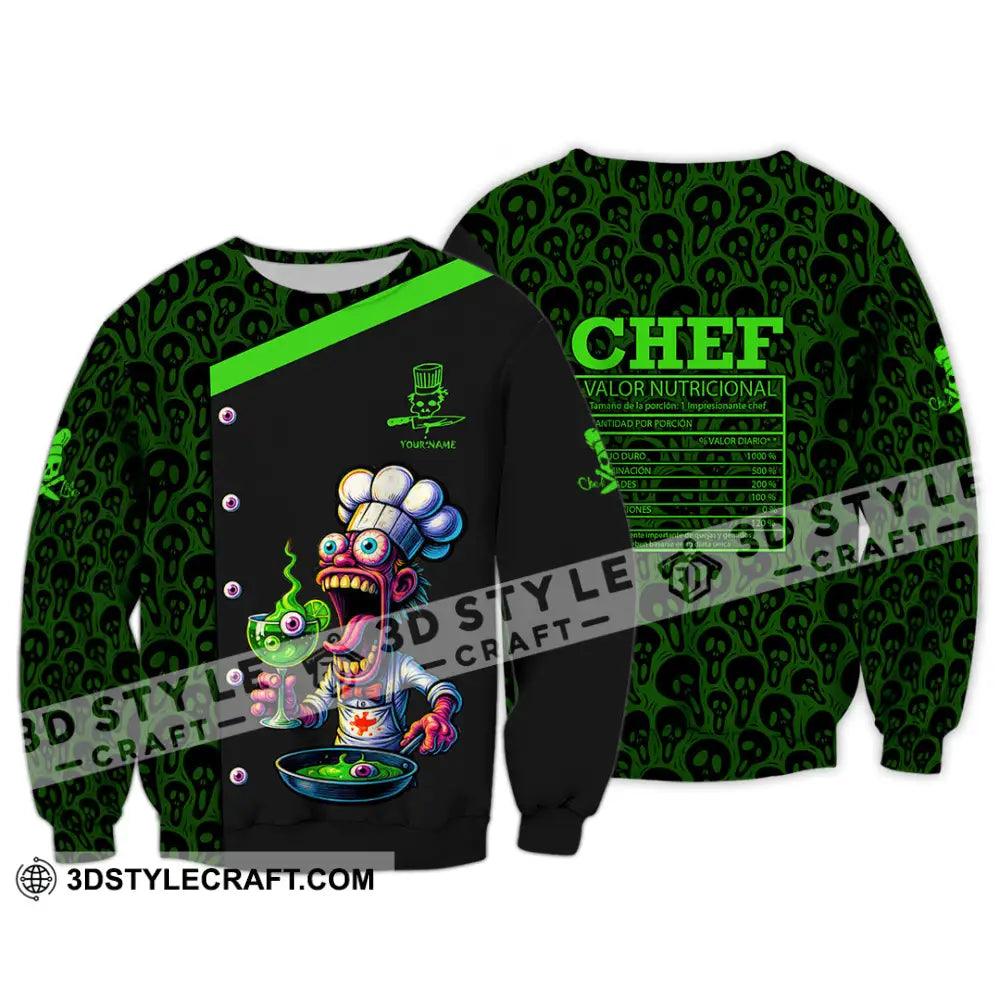 Unisex Shirt - Custom Halloween Master Chef Shirt Long Sleeve / S T-shirt