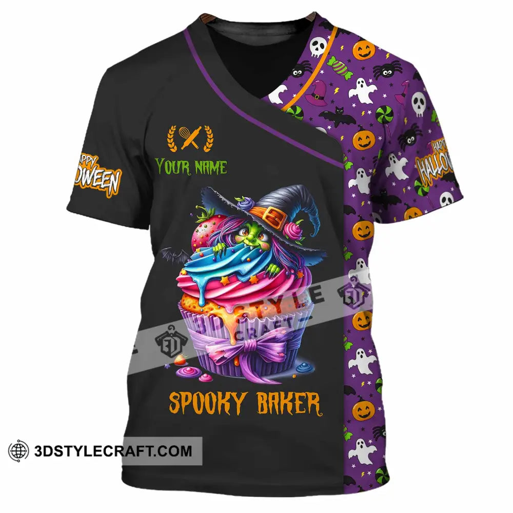 Unisex Shirt Custom Halloween Spooky Baker Shirt T Shirt / S T shirt