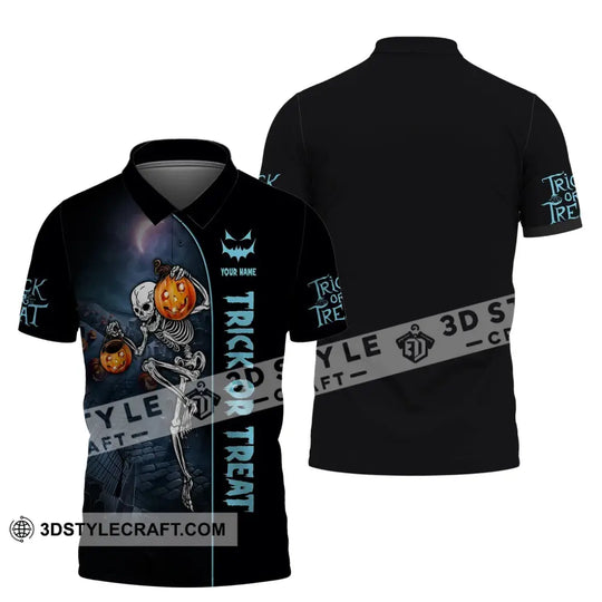 Unisex Shirt, Custom Halloween T-Shirt, Trick or Treat, Shirt For Halloween style option 4