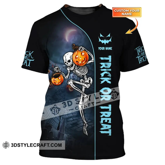 Unisex Shirt, Custom Halloween T-Shirt, Trick or Treat, Shirt For Halloween style option 1