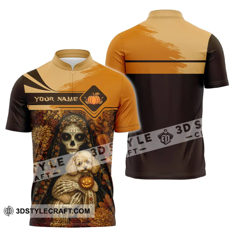 Unisex Shirt - Custom Halloween Shirt - Zipper Polo Shirt / S - T-shirt