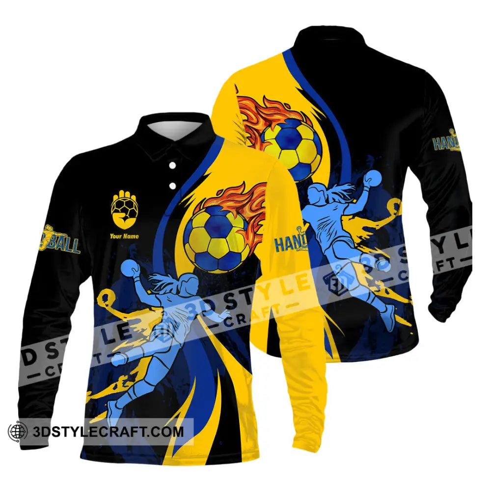 Unisex Shirt Custom Handball Shirt Long Sleeve Polo / S T shirt